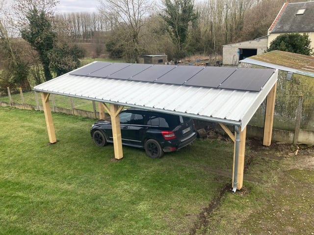 Installation photovoltaïque Rohant Solaire — Ombrière photovoltaïque